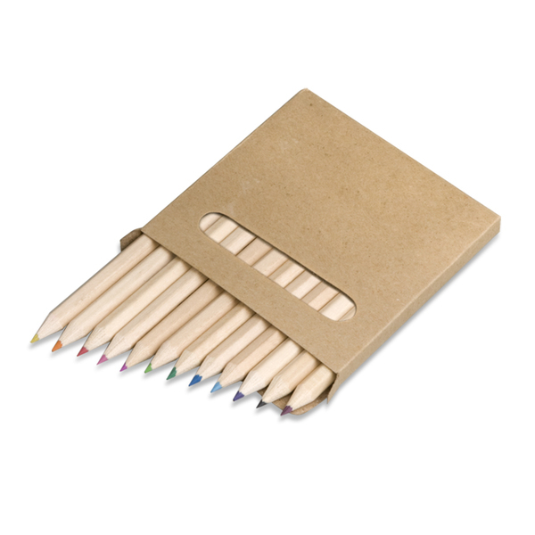 R73777 - Zestaw 12 kredek 9 cm, ecru